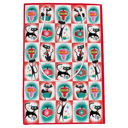 MCMキャッツクリスマス抱き枕 ミディアムペーパーバッグ (正面)