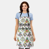 MCMクリスマスツリー エプロン (着用した状態)
