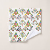 MCMクリスマスツリー バスタオルセット (ウォッシュタオル)