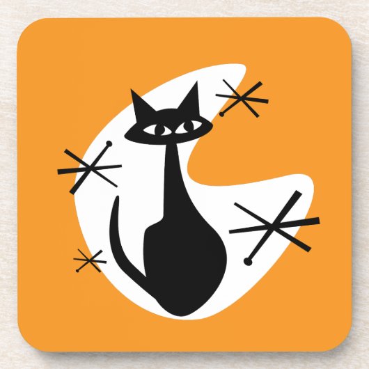 MCMコースターアトミックエイジ子猫ブーメランスターバスト コースター (正面)