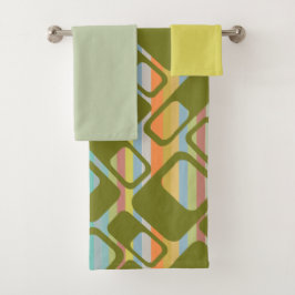 MCMストライプ バスタオルセット