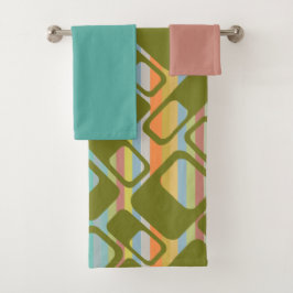 MCMストライプ バスタオルセット