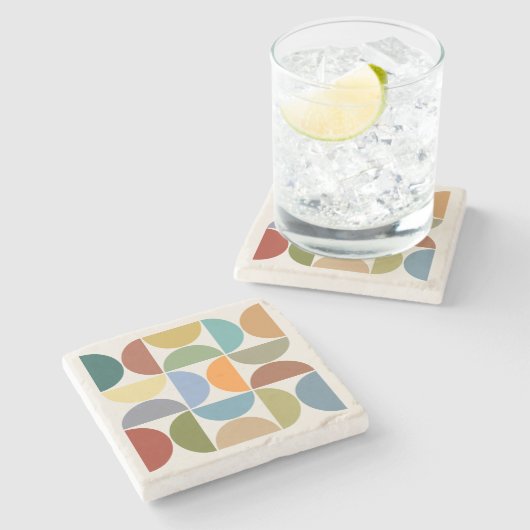 MCMセミキュラカラーオンクリームスクエア ストーンコースター (横)