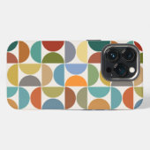 MCMセミクルクリームに大きなパターンカラー iPhoneケース (裏面横)