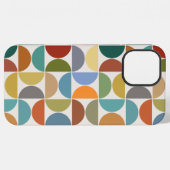 MCMセミクルクリームに大きなパターンカラー iPhoneケース (裏面横)