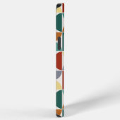 MCMセミクルクリームに大きなパターンカラー iPhoneケース (右側面)