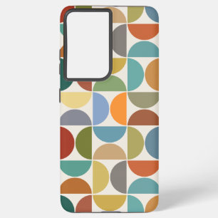 MCMセミクルクリームに大きなパターンカラー SAMSUNG GALAXY S21+ケース