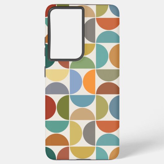 MCMセミクルクリームに大きなパターンカラー SAMSUNG GALAXYケース (裏面)