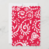 mcmバニーとペイズリーノートカード ノートカード (裏面)