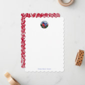 MCMバードペイズリーノートカード ノートカード (正面/裏面インサイチュ)