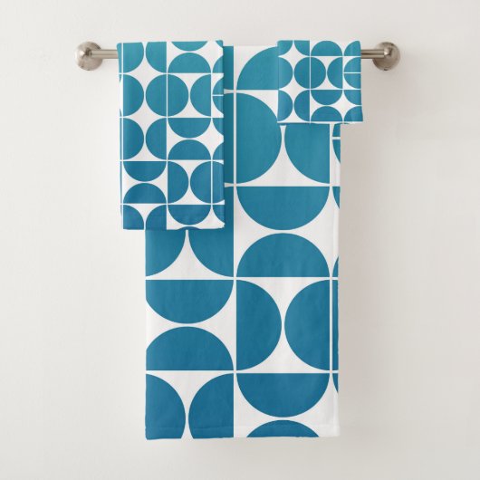 MCMブルーはっきりしたスパターン バスタオルセット (インサイチュ)