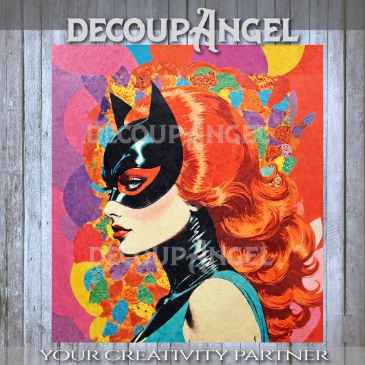 MCMポートレートのキャットレディーデコップページ 薄葉紙