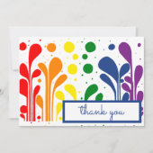 MCMモダンの絵画棒つきキャンデーサンキューカード サンキューカード (正面)
