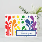 MCMモダンの絵画棒つきキャンデーサンキューカード サンキューカード (スタンド正面)