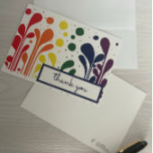 MCMモダンの絵画棒つきキャンデーサンキューカード サンキューカード