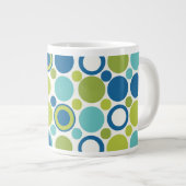 MCMライムとアクアバブル ジャンボコーヒーマグカップ (正面右)