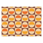 MCMレトロ幾何学半角および円パターン テーブルクロス (正面(横))