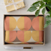 MCMレトロ幾何学半角および円パターン 薄葉紙 (ギフト)