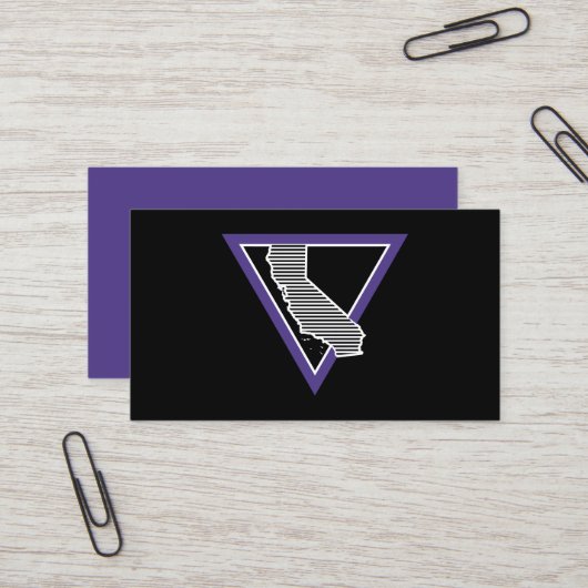 mcm三角形カリフォルニア 名刺 (正面/裏面インサイチュ)