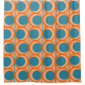 MCM円と線 シャワーカーテン (正面)