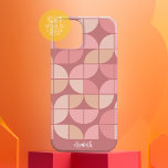MCM円パタモダンーンバラマウーブと赤面ピンク Case-Mate iPhone 14ケース<br><div class="desc">レトロなモダンパターンに四半円のファンキー中世紀のパターン。デザインミニマルは、バラ金ゴールド、赤面ピンクおよびパステルカラーの組み合わせを含む。名前は、sans serifフォントの下シンプル部に追加できる。上級ユーザーの場合は、表示したい色に合わせて任意の色を変更できる。</div>