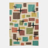 MCM分解レンガ数々の色 キッチンタオル (縦)