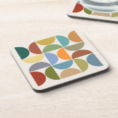 MCM半円カラーオンクリームスクエア コースター (左側)