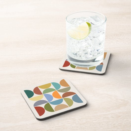 MCM半円カラーオンクリームスクエア コースター (右側)