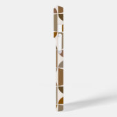 MCM半円ブラウン+クリームの大パターン Case-Mate iPhoneケース (裏面 / 左)