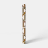 MCM半円ブラウン+クリームの大パターン SAMSUNG GALAXYケース (左側面)