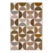 MCM半円ブラウン+クリームパターン ミニクリップボード (裏面)