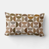 MCM半円ブラウン+クリームパターン ランバークッション (裏面)