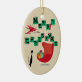 MCM原子時代のクリスマスのオーナメント セラミックオーナメント (右)