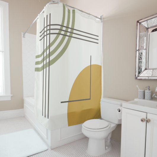 MCM地域抽象芸術01 シャワーカーテン (インサイチュ)