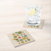 MCM幾何マス – ハガキ数々のマグネットドア スクエアペーパーコースター (インサイチュ)