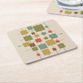 MCM幾何マス – ハガキ数々のマグネットドア スクエアペーパーコースター (アングル)