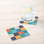 MCM幾何学的パターンコースターセット スクエアペーパーコースター (インサイチュ)