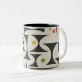 MCM幾何模様テーブルランプバスマットフリースB ツートーンマグカップ (正面右)