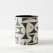 MCM幾何模様テーブルランプバスマットフリースB ツートーンマグカップ (中央)