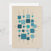 MCM幾何正方形 – 青 シーズンカード (正面/裏面)