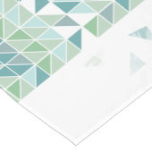 MCM幾何青緑パターモダンン ショートテーブルランナー (コーナー)