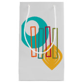 MCM抽象デザイン スモールペーパーバッグ (正面)