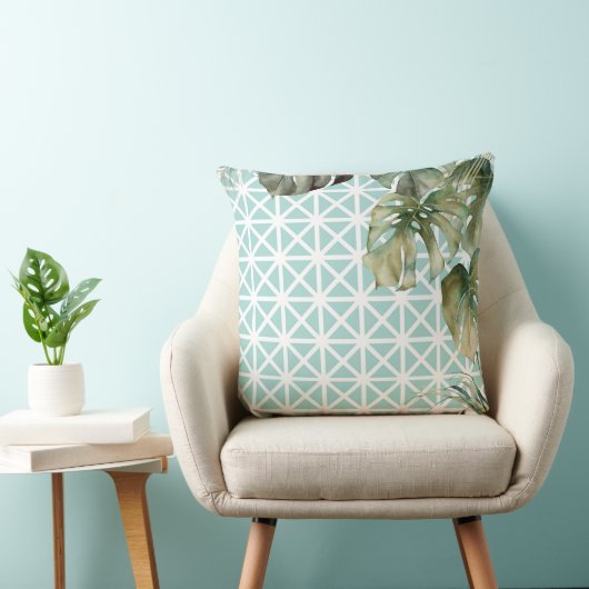 MCM熱帯格子 クッション (椅子)