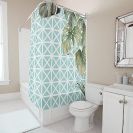 MCM熱帯格子 シャワーカーテン