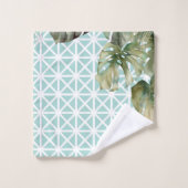 MCM熱帯格子 バスタオルセット (ウォッシュタオル)