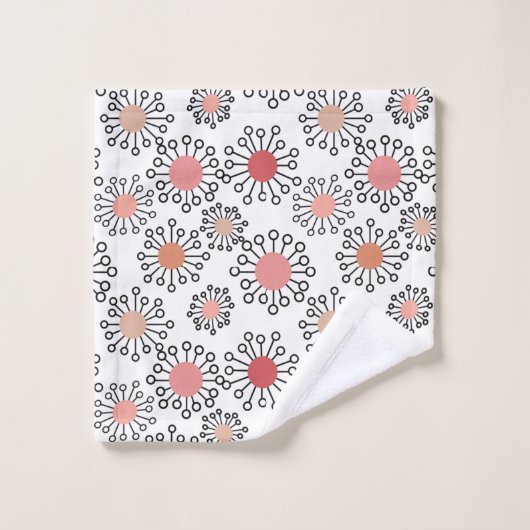 MCM花 バスタオルセット (ウォッシュタオル)