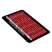 MCM赤冷蔵庫磁石の等価測定 マグネット (右側)