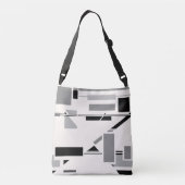 MCM黒インスパイア灰色の形状オフ – ホワイトデザイン クロスボディバッグ (裏面)