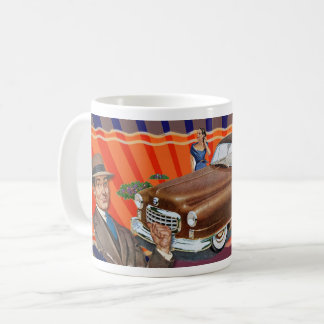 MCM ビンテージカーとデザイン コーヒーマグカップ