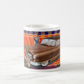 MCM ビンテージカーとデザイン コーヒーマグカップ (中央)